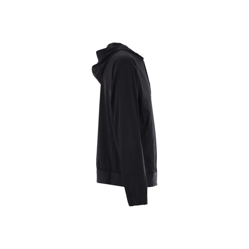 HERNO Logo Patch Zip Up Drawstring Hoodie-2