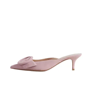 GIANVITO ROSSI Portofino Closed Toe Slippers 5.5cm Women's Light Pink