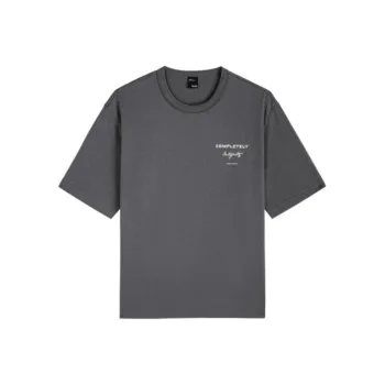 GXG Urban Aesthetics Of The Blockbuster Weaving Series T-Shirts Men Smoke Gray
