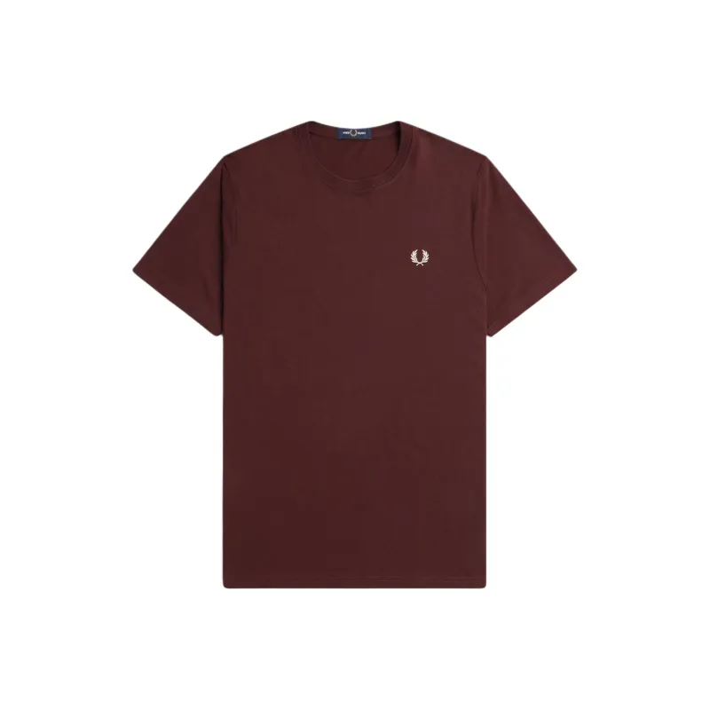 FRED PERRY Crew Neck T Shirt T Shirt Men's Red-0