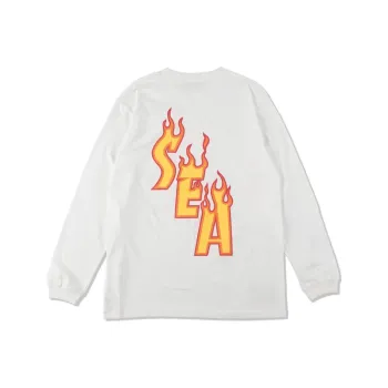 WIND AND SEA WIND AND SEA X Thrasher Magazine T Shirts Unisex White