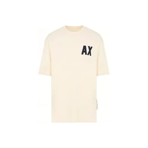 ARMANI EXCHANGEAE FW23 T Shirt Men's Ecru