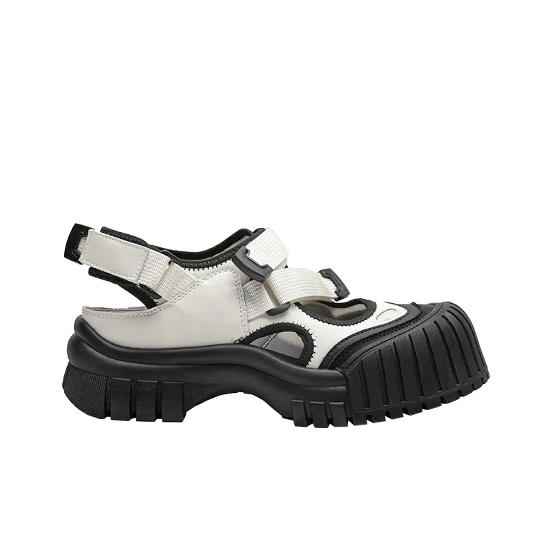 TOOMANYSHOES Beach Sandals Women's Ecru-1