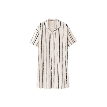XIAFENYAN Nightgown Women's Apricot