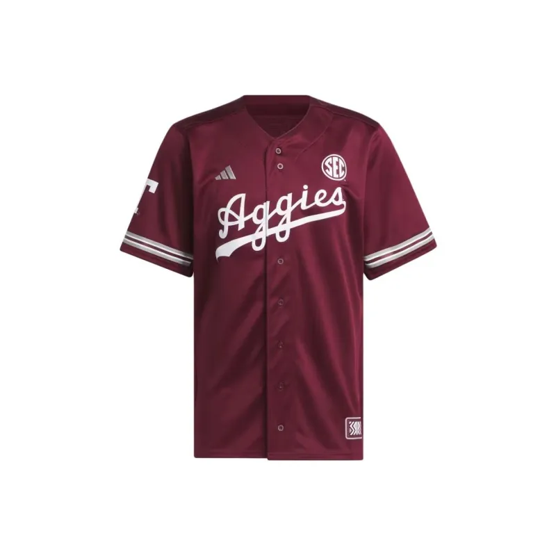 Adidas Texas A&M Reverse Retro Replica Baseball Jersey-0