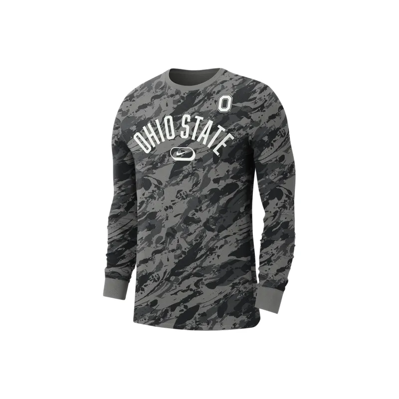 Nike Ohio State Men's Nike College Crew-Neck Long-Sleeve T-Shirt-0