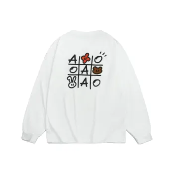 Guuka x AGAHO Long Sleeved T Shirt Unisex White