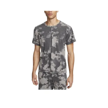 Nike Dri-FIT Men's Allover Print Short-Sleeve Yoga Top