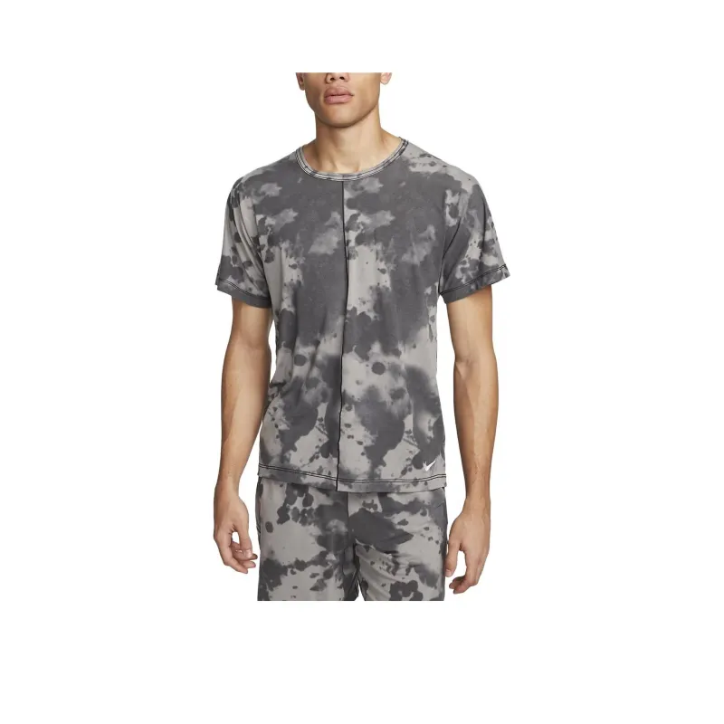 Nike Dri-FIT Men's Allover Print Short-Sleeve Yoga Top-0