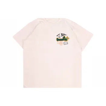 Converse Drop Shoulder Sleeve T-Shirt Unisex Ivory