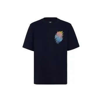 FENDI T Shirts Men Blue