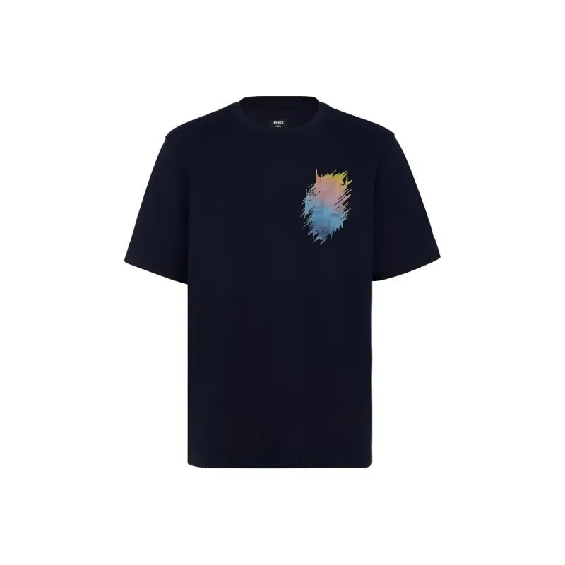 FENDI T Shirts Men Blue-0