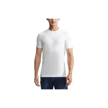 Calvin Klein Rainbow Series T Shirts Men Moon White