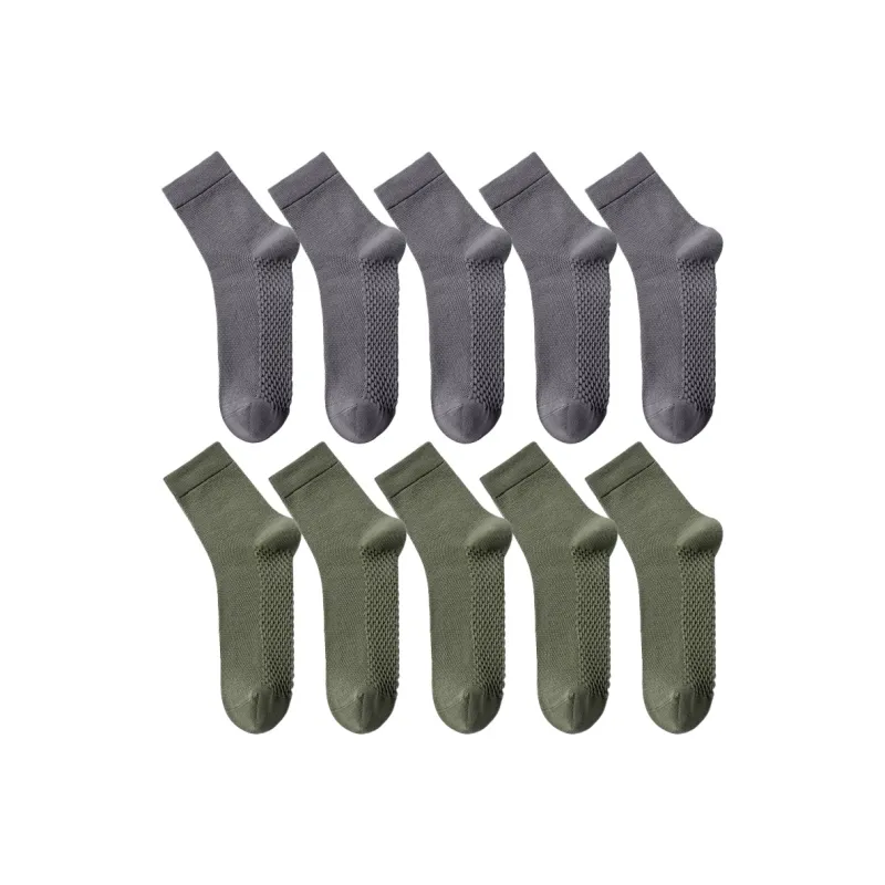 Cotton Gene Mid Calf Socks Men's Combo Set-27