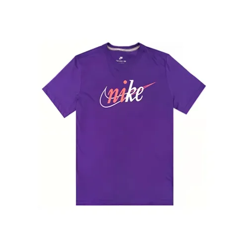 Nike T Shirts Men Purple