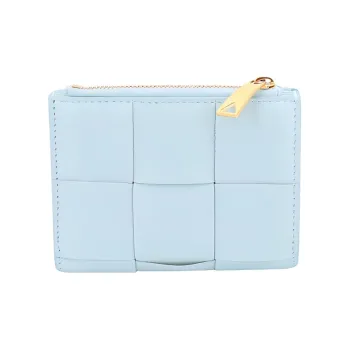 Bottega Veneta Leather Wallet Women's Blue