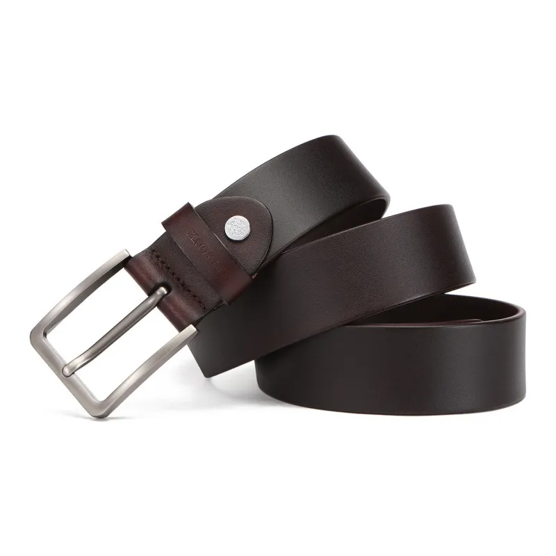 SEPTWOLVES Cow Leather Belts Men's Width  3.8cm-1