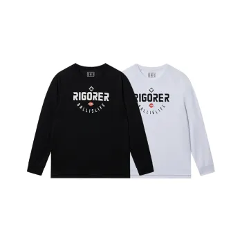 RIGORER Crew Neck Basketball Long Sleeved T Shirt Unisex 2 Pack