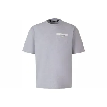PALM ANGELS Sartorial Tape Crewneck T Shirt 'Grey/Off White'