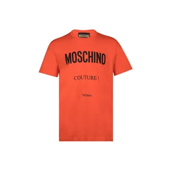 MOSCHINO T-Shirts Men Orange Red