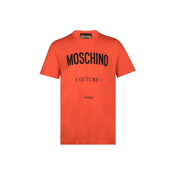 MOSCHINO T-Shirts Men Orange Red-0