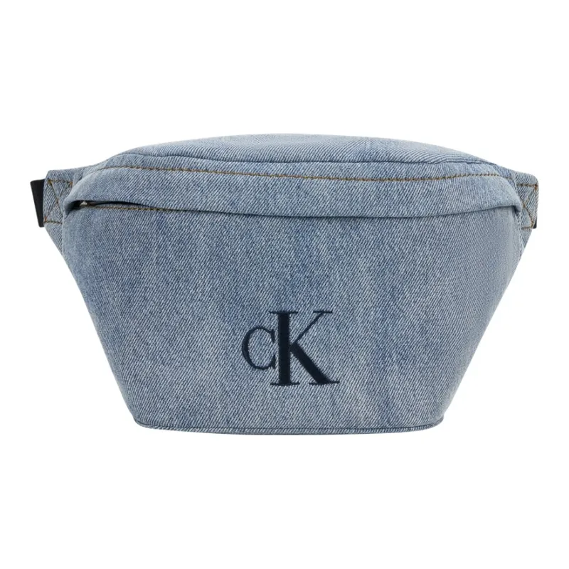 CALVIN KLEIN Fabric Fanny Pack Medium Size Men's Denim Light Blue-0