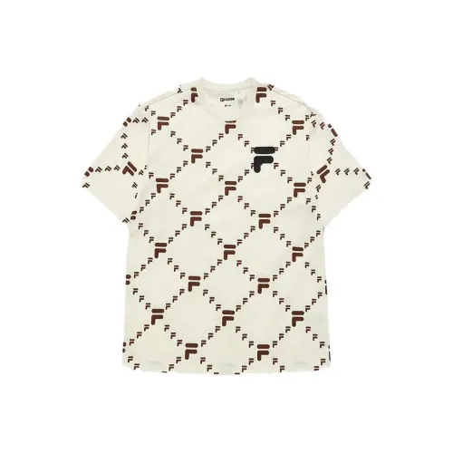 FILA T Shirt Unisex Antique White Imitation
