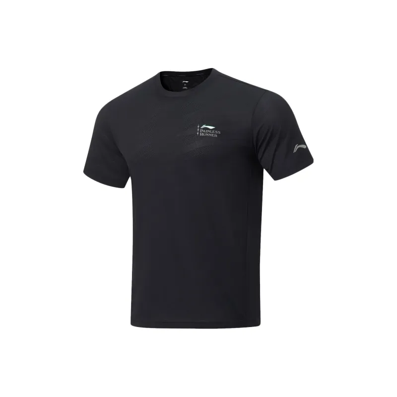 LiNing Li Ning Running Collection T Shirt Men's Black-0