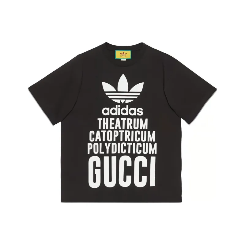 GUCCI x Adidas SS23 T Shirt Men's Black-0