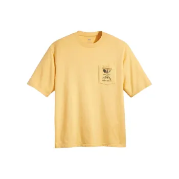 Levi's Short Sleeve Workwear T Shirt T Shirt Men's Yellow