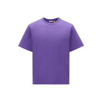 MONCLER GENIUS MONCLER X ALICIA KEYS Joint Name T Shirts Unisex Purple