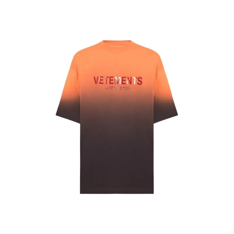 Vetements T-Shirts Men Orange-0