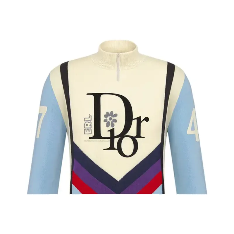 DIOR X Erl Zipped Collar Sweater-2