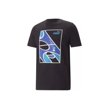 PUMA GRAPHICS COURT TEE T-Shirt Men's Black