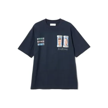Beams ICE&TECHNO T-Shirt Men's Marine Blue