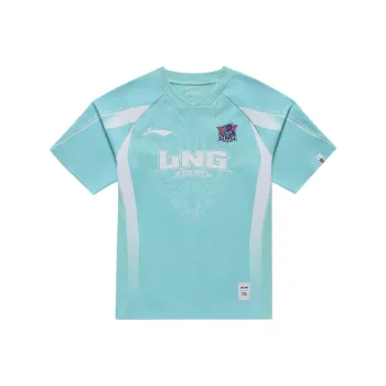 LiNing Sports Life Collection Raglan Sleeve T Shirt Unisex Ceramic Turquoise
