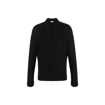 SAINT LAURENT V neck Long sleeve Sweatshirt