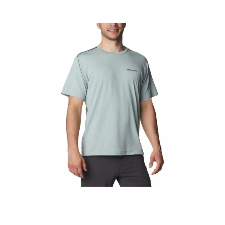Columbia Tech Trail T-Shirts Men Light Green-0