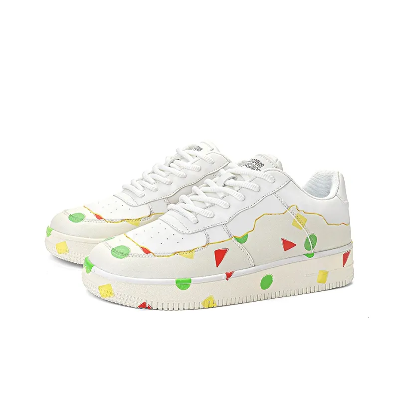 Crayon Shinchan Balance Lightweight Height Increasing Low Top Skateboard Shoes Unisex-19