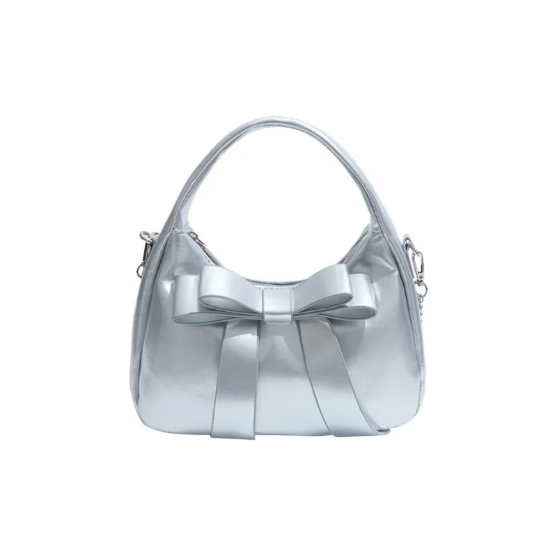 Yalu PU Shoulder Bag, Crossbody Bag, Handbag Regular Women's Silver/Black/Pink/White-1