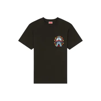 KENZO Logo Embroidered Crewneck T Shirt