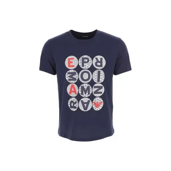 EMPORIO ARMANI T Shirts Men Dark Blue