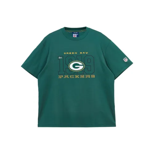 Nfl X JACK&JONES T Shirts Unisex E59 Pine Green