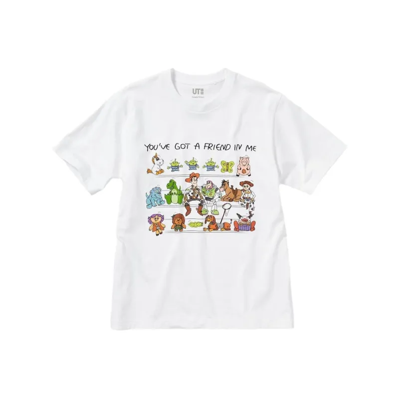 Disney X UNIQLO Disney Co brand T Shirts Unisex White-0