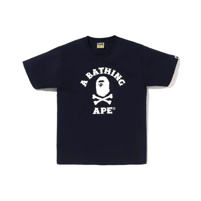 Bape Captain Ape Crossbone Tee-4