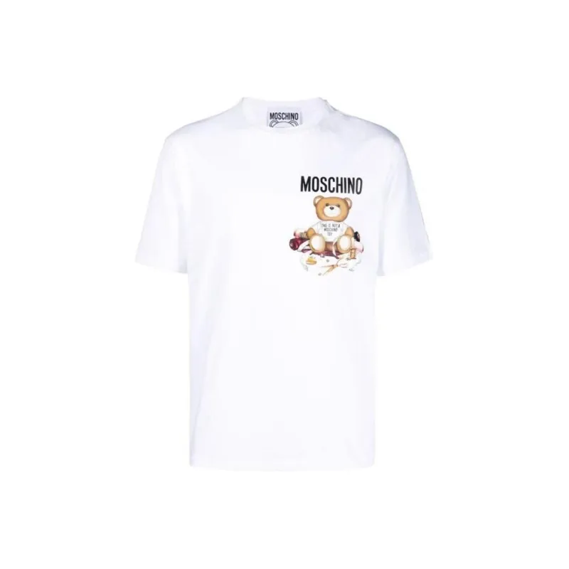 MOSCHINO Teddy Bear Printed Crewneck T Shirt-0