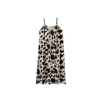 XIAFENYAN Nightgown Women's Black