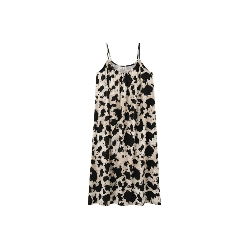 XIAFENYAN Nightgown Women's Black-0