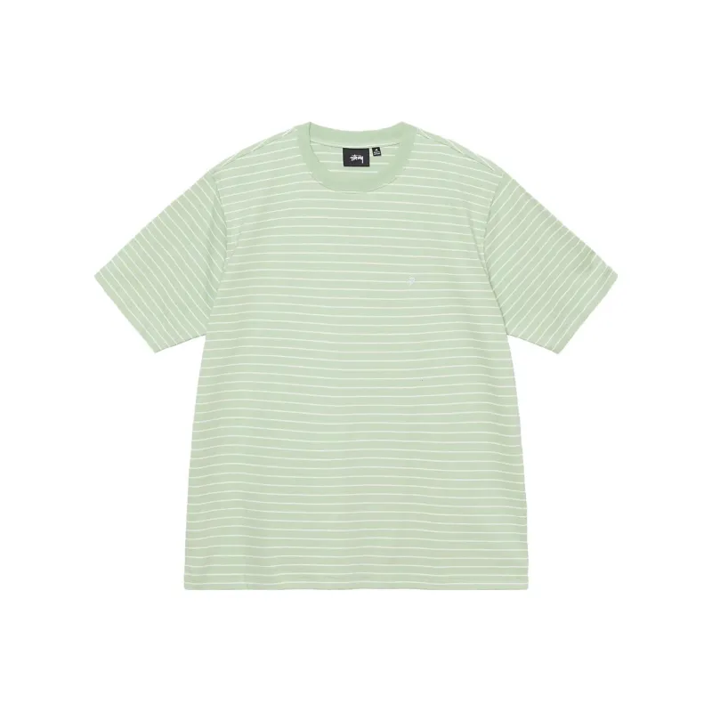 Stussy Pin Striped Short Sleeve Crew-0
