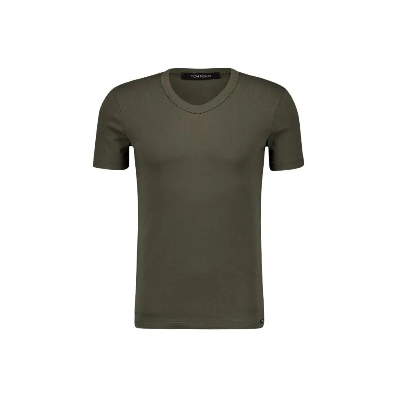 TOM FORD Jersey V Neck T Shirt-0